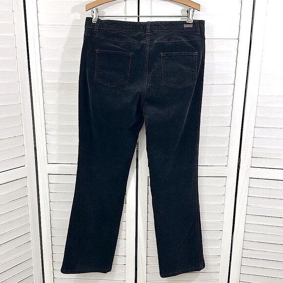 Woolrich Corduroy Pants Size 8 Black Stretch Straight Leg - Picture 6 of 11